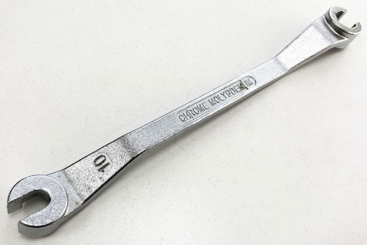 BRAKE LINE SPANNER 10 x 11mm 180mm OFFSET DESIGN - TOOLZONE KDPSP196