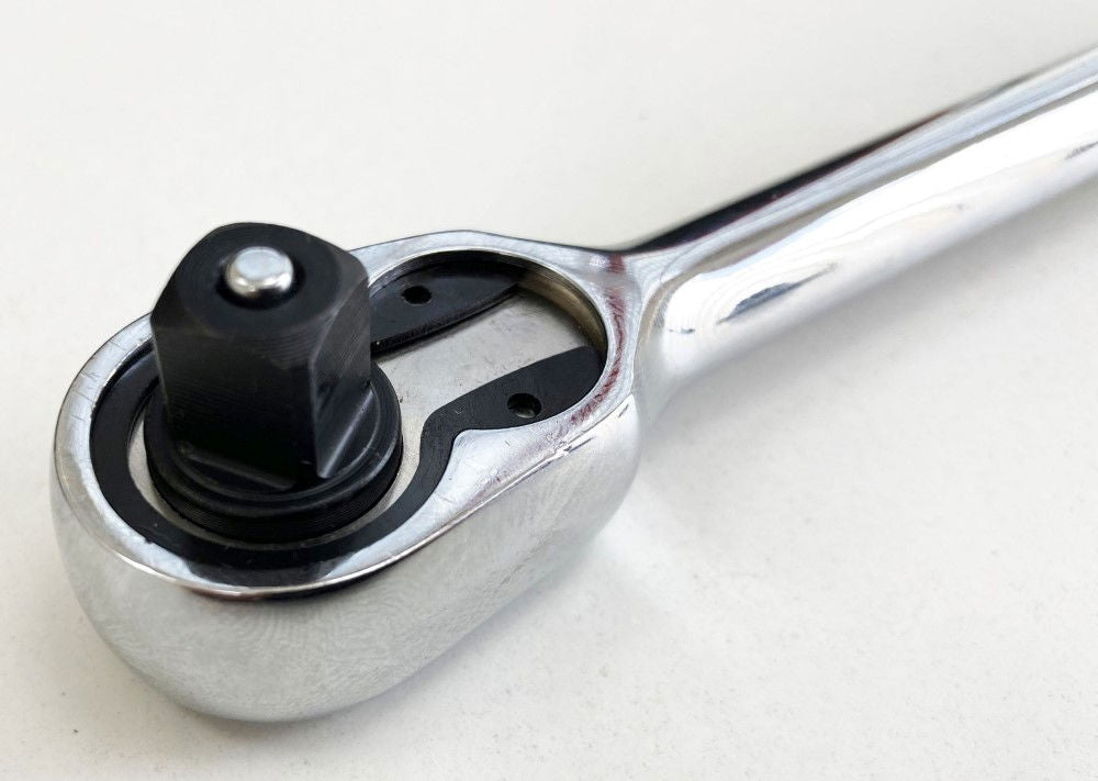 RATCHET HANDLE EXTRA LONG 3/8 DRIVE 280mm POLISHED CRV - TOOLZONE KDPSS199