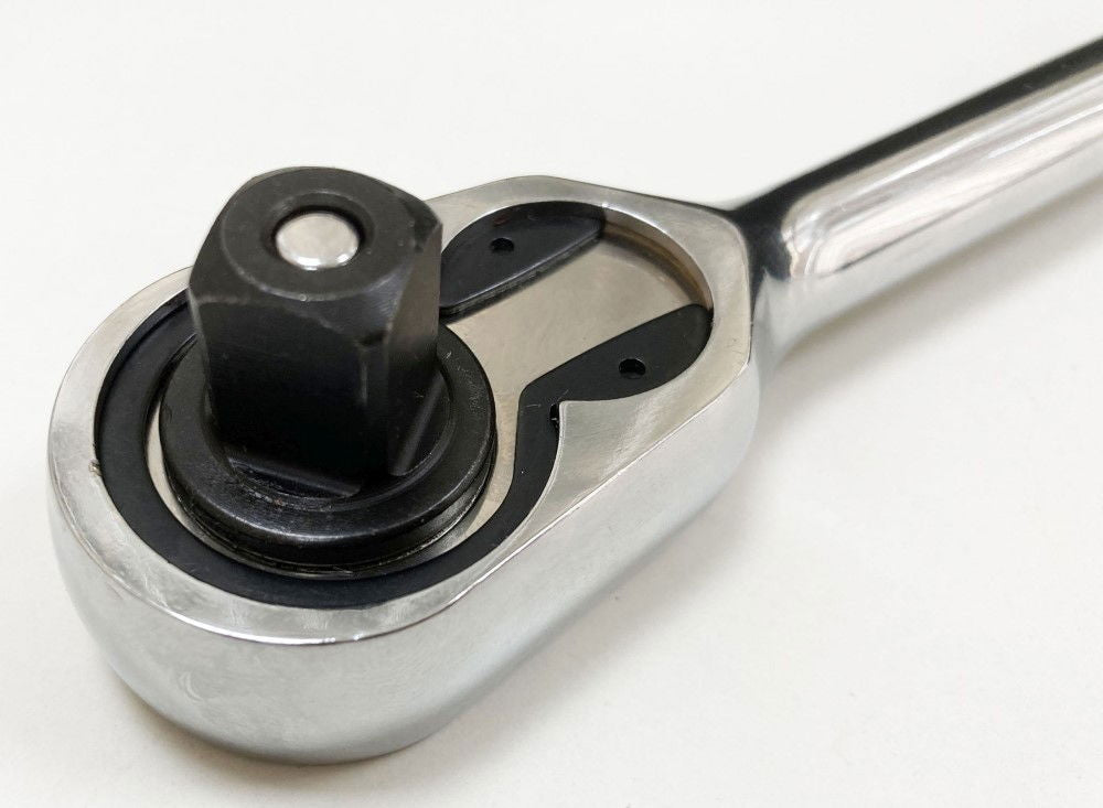 RATCHET HANDLE EXTRA LONG 1/2 DRIVE 375mm POLISHED CRV - TOOLZONE KDPSS200