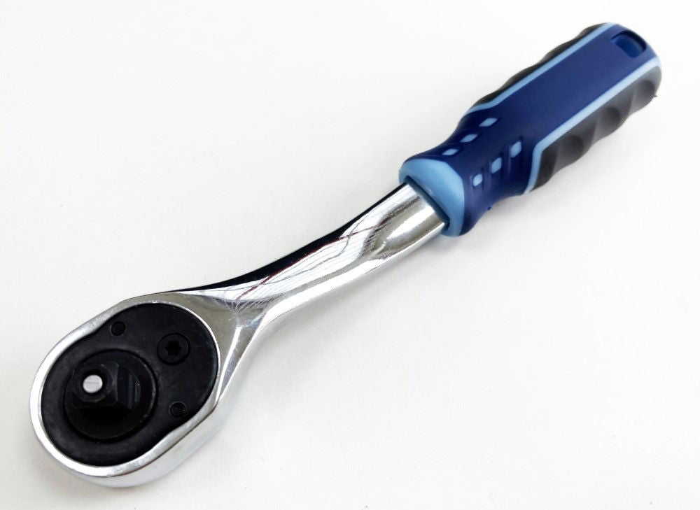 RATCHET HANDLE 1/4 DRIVE 90 TEETH 3 COLOUR CRV - TOOLZONE KDPSS230