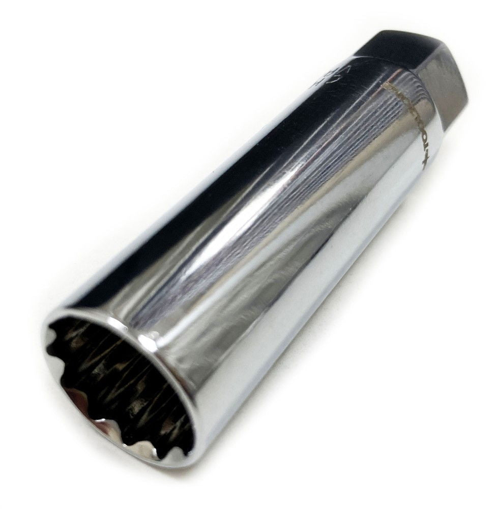 SPARK PLUG SOCKET 3/8 DRIVE 14mm THIN WALL 12 POINT CRV - TOOLZONE KDPSS237