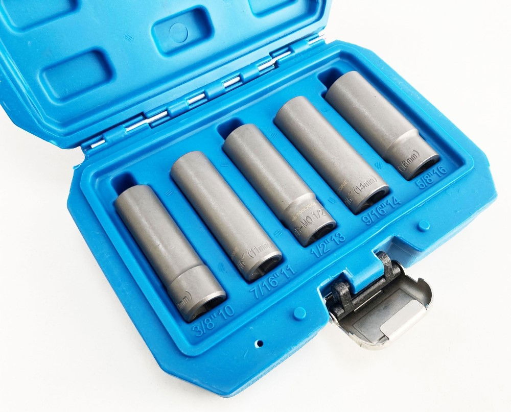 DEEP BOLT EXTRACTOR SET 5 PIECES 3/8 DRIVE 10mm-16mm CHROME MOLYBDENUM - TOOLZONE KDPSS287