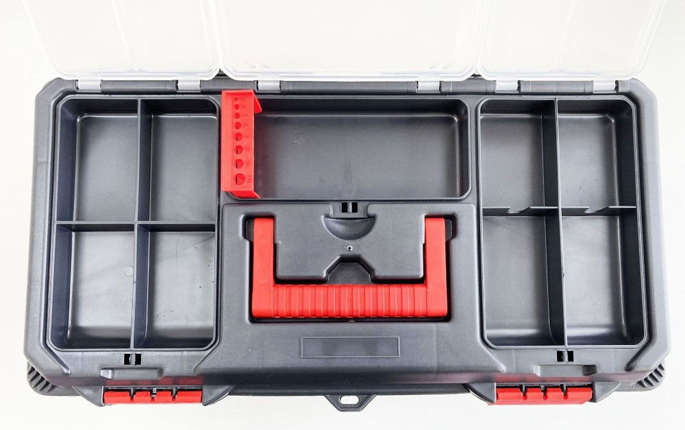 TOOLBOX MAESTRO 22 WITH ORGANISER LIDS AND CARRY TRAY - TOOLZONE KDPTB096