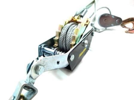 CABLE PULLER 2 TON 4000lb 4.5mm CABLE 3m LENGTH - TOOLZONE KDPTD025