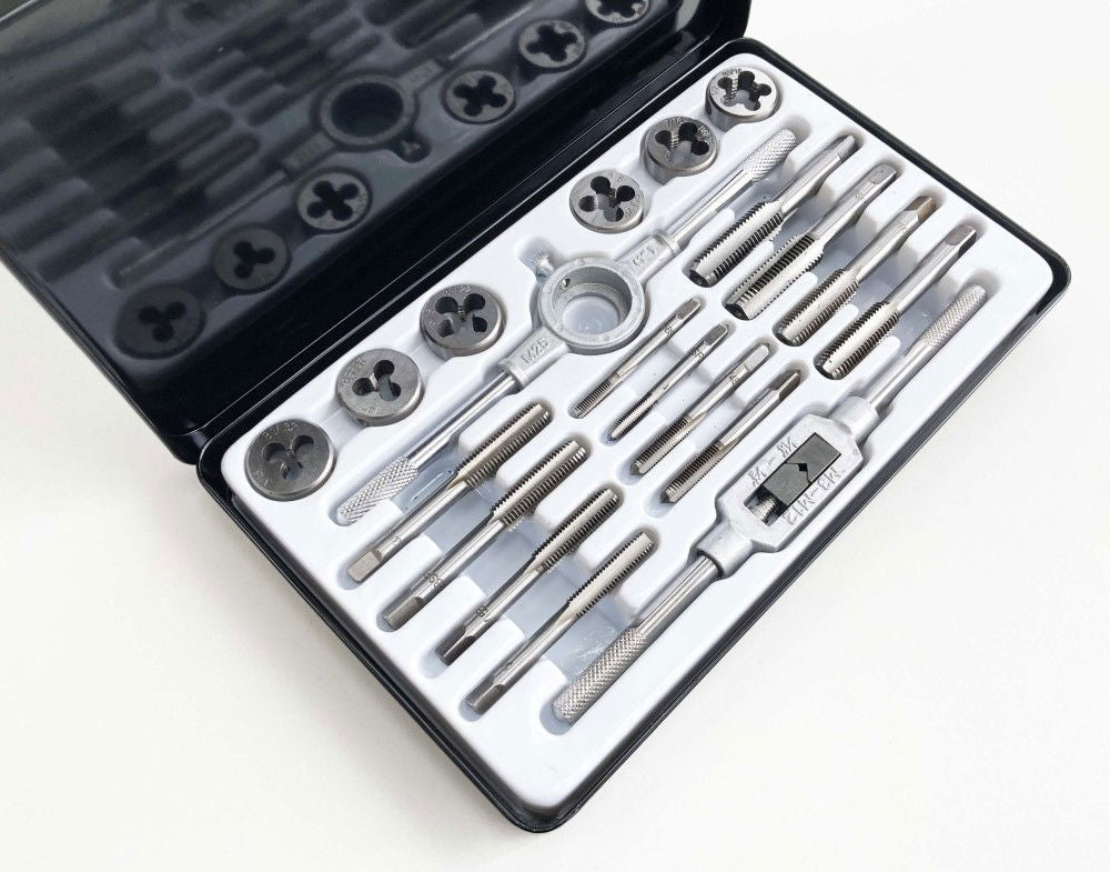 TAP AND DIE SET BSF 20 PIECE 3/16-1/2 TUNGSTEN ALLOY STEEL - TOOLZONE KDPTP098