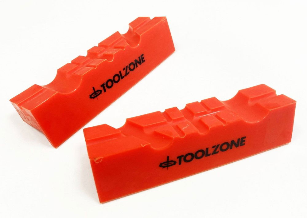 MAGNETIC SOFT VICE JAWS 4 TPU MULTI GROOVE NON-MARKING - TOOLZONE KDPVC047
