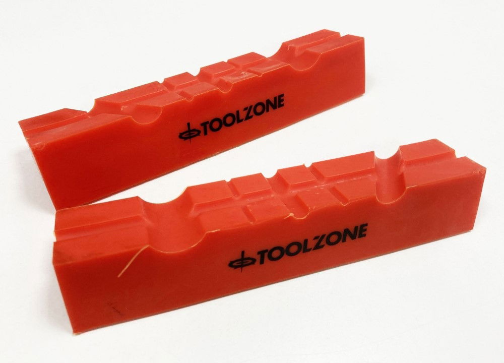 MAGNETIC SOFT VICE JAWS 6 TPU MULTI GROOVE NON-MARKING - TOOLZONE KDPVC048