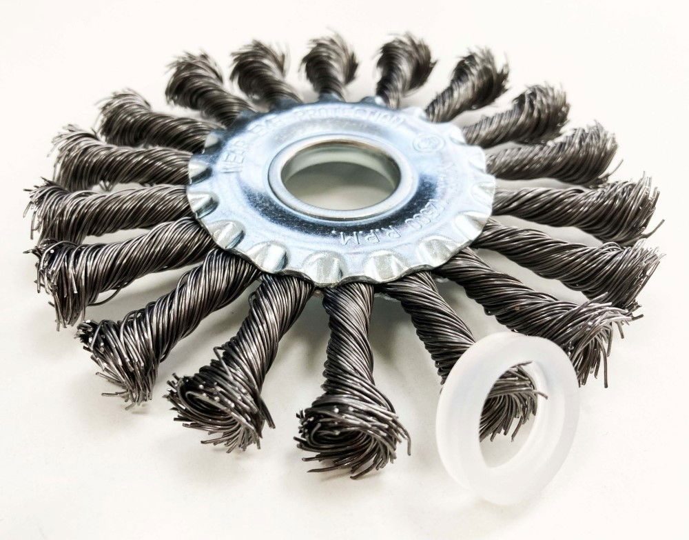 TWIST KNOT WIRE WHEEL 115 x 22.2mm - TOOLZONE KDPWB011