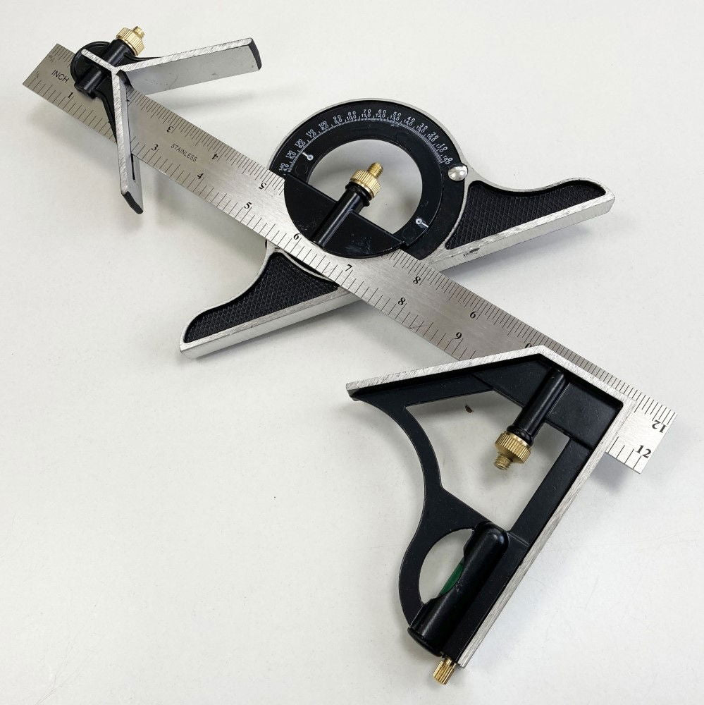 COMBINATION SQUARE 12 WITH PROTRACTOR METRIC AND IMPERIAL - TOOLZONE KDPWW017
