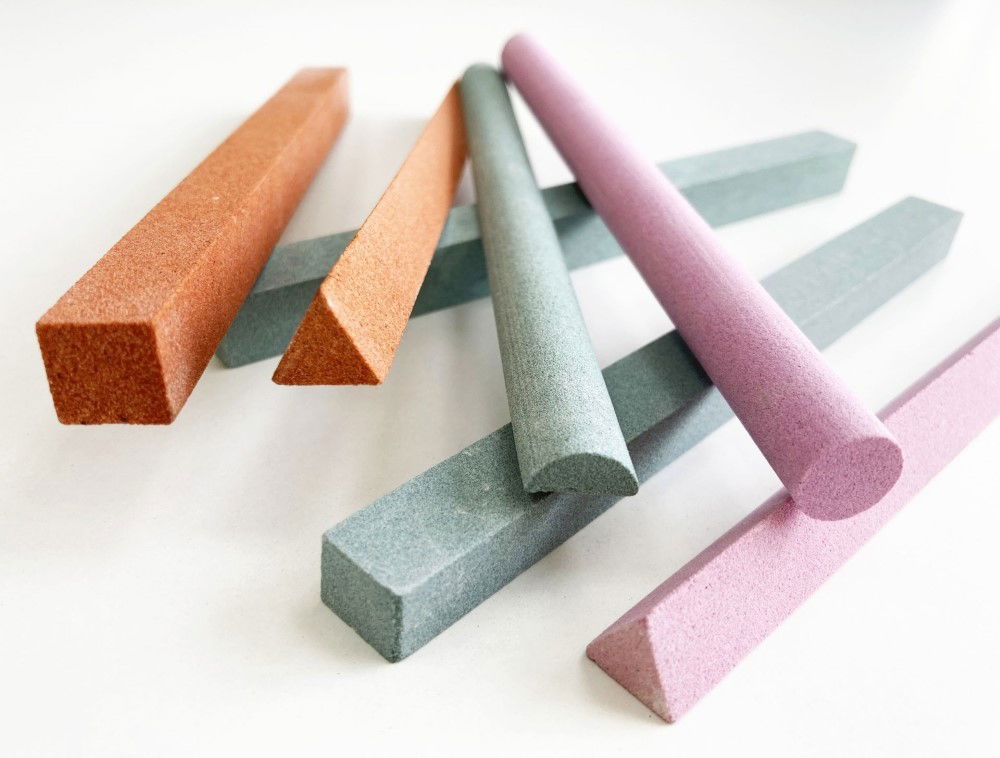 SHARPENING STONE SET 7PC 6 180 AND 240 GRIT MIXED SHAPES - TOOLZONE KDPWW068