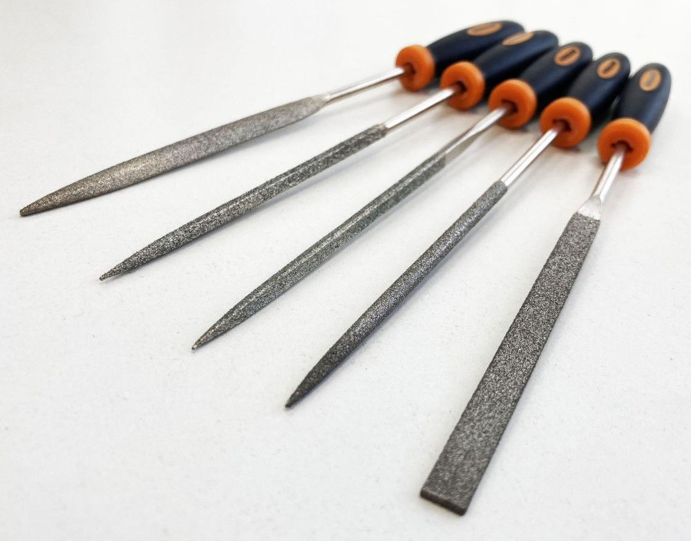 DIAMOND FILE SET 5PC 85mm BLADE VARIOUS SHAPES - TOOLZONE KDPWW096