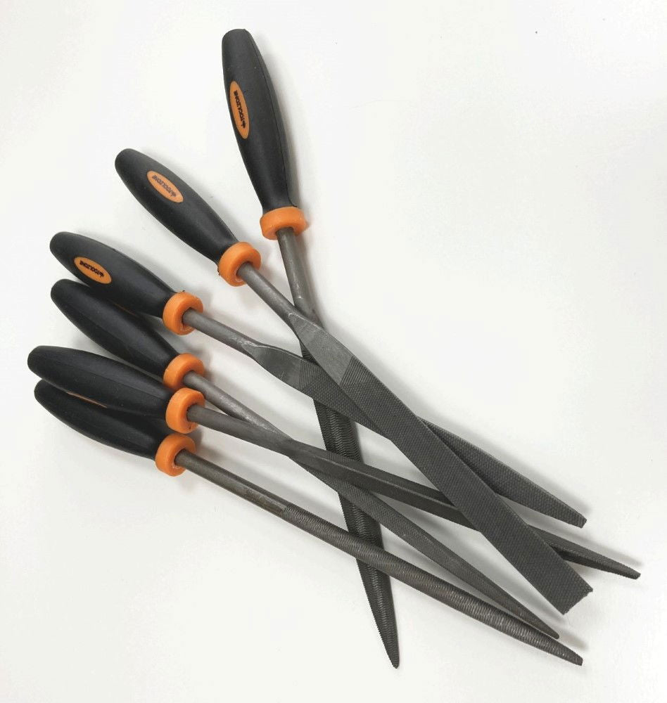 WARDING FILE SET 6PC BEARING STEEL 175 x 5mm - TOOLZONE KDPWW203