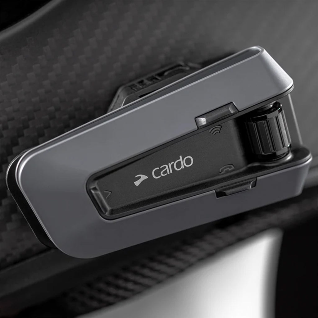 CARDO PACKTALK EDGE HELMET INTERCOM SINGLE UNIT, TRACK COMMUNICATION, WIRELESS