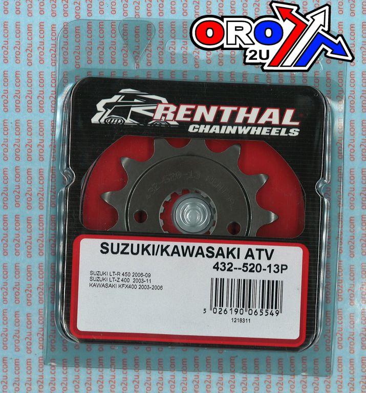 FRONT SPROCKET RENTHAL 432, SUZUKI/KAWASAKI ATV 432--520-13P