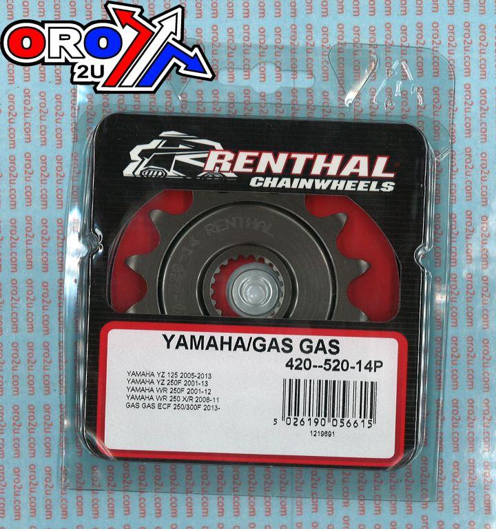 FRONT SPROCKET RENTHAL 492, YAMAHA/GAS GAS 492--520-14P, 492--520-14P