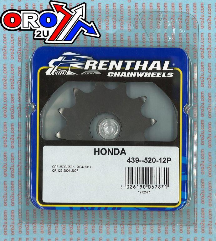 FRONT SPROCKET RENTHAL 439, HONDA 439--520-12P, 43952012