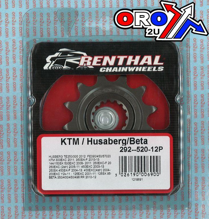 FRONT SPROCKET RENTHAL 292, KTM HUSABERG BETA 292-520-12, 292--520-12P