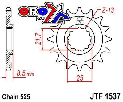 FRONT SPROCKET JTF1537.16 JT
