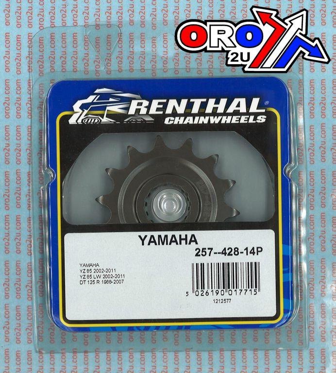 FRONT SPROCKET RENTHAL 257, YAMAHA 257--428-14P, 257--428-14P