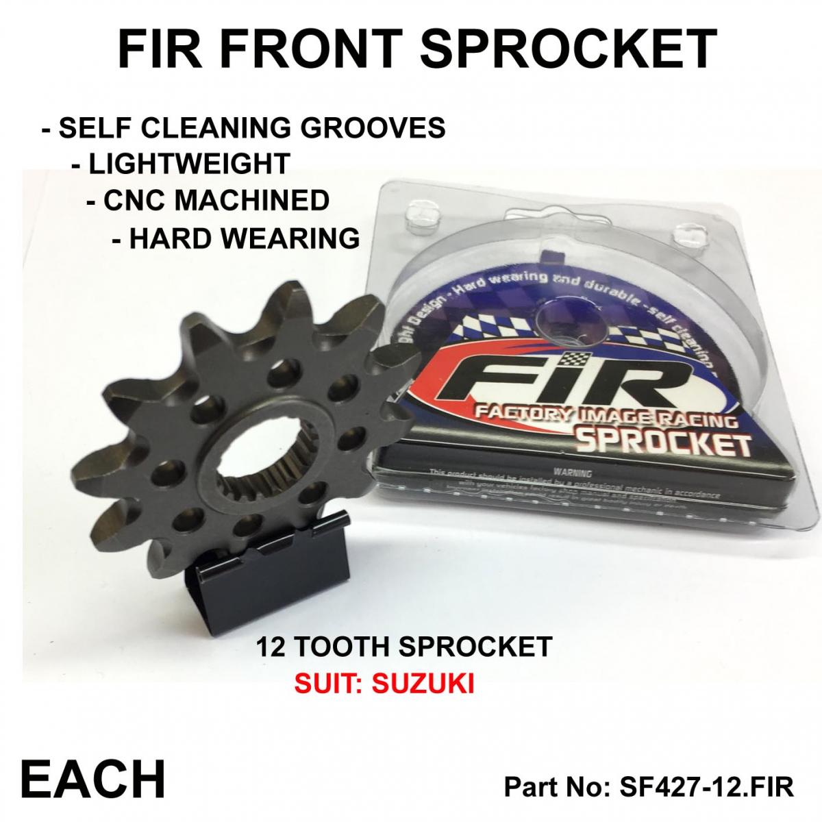 FRONT SPROCKET GROOVE & LIGHT JRF427, JTF427.1.12