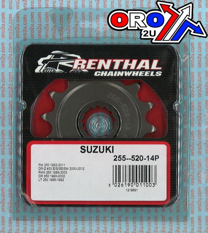 FRONT SPROCKET RENTHAL 255, SUZUKI 255--520-14P, 255--520-14P