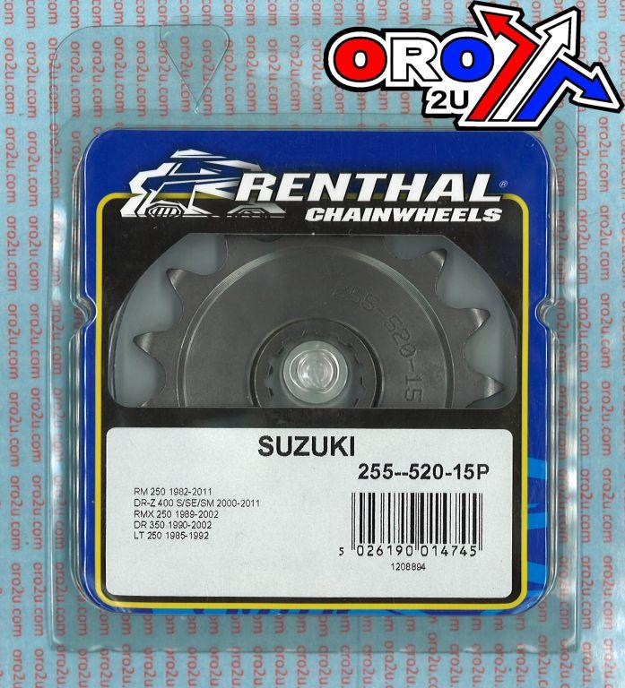 FRONT SPROCKET RENTHAL 255, SUZUKI 255--520-15P