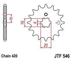 FRONT SPROCKET JTF546.15 JT JTF54615 JTF546.15
