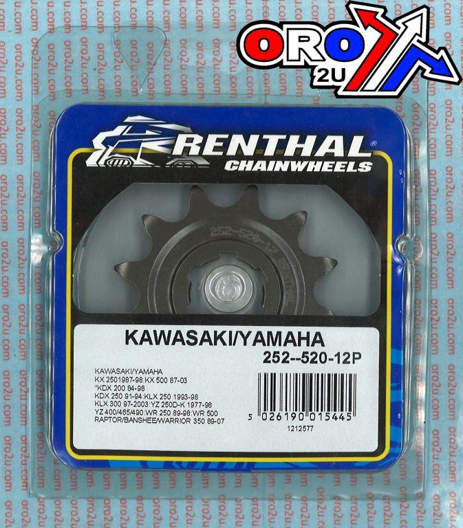 FRONT SPROCKET RENTHAL 252, KAWASAKI/YAMAHA 252-520-12