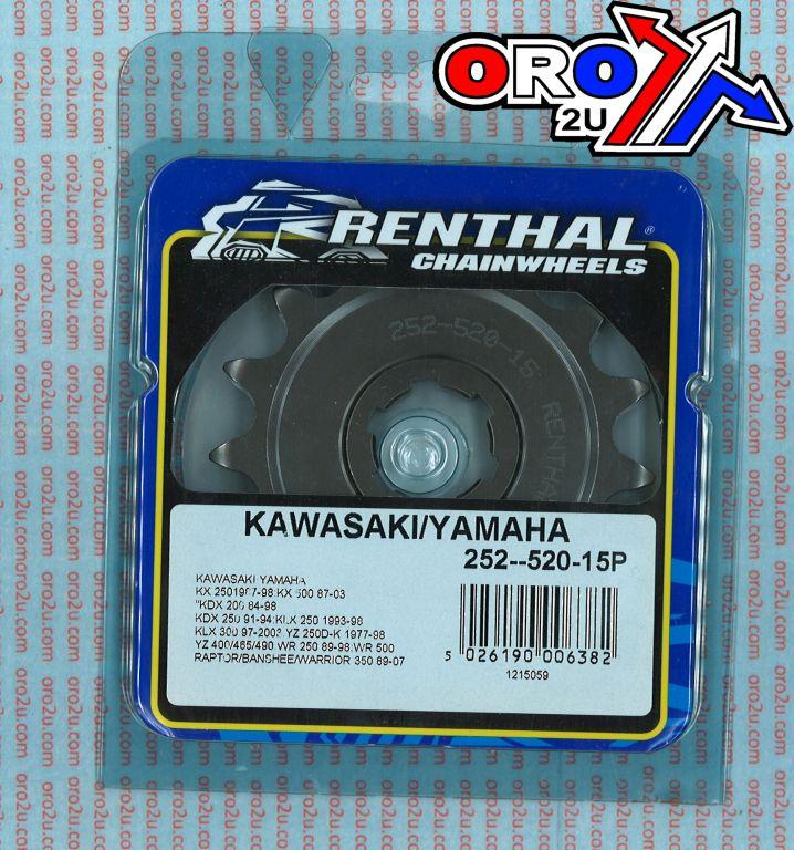 FRONT SPROCKET RENTHAL 252, KAWASAKI/YAMAHA 252--520-15P