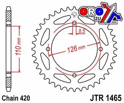 REAR SPROCKET STEEL JTR1465.46