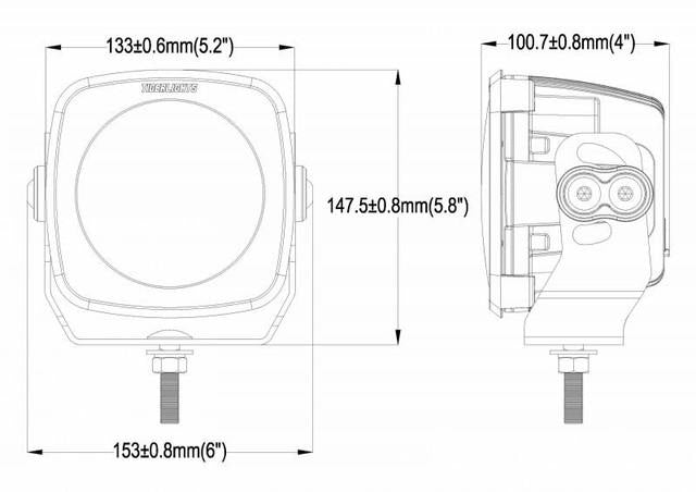 TIGER LIGHTS - DUAL LED SPOT LIGHT KIT 5 12/24V MOJAVE TLM5-KIT