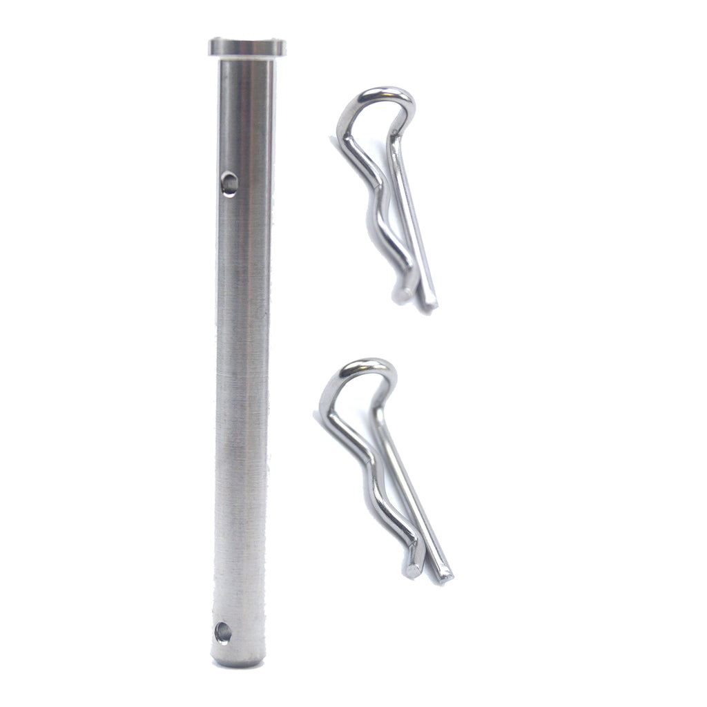 TITANIUM GR5 BRAKE PIN 61mm EACH, & STAINLESS STEEL BENT R-CLIPS