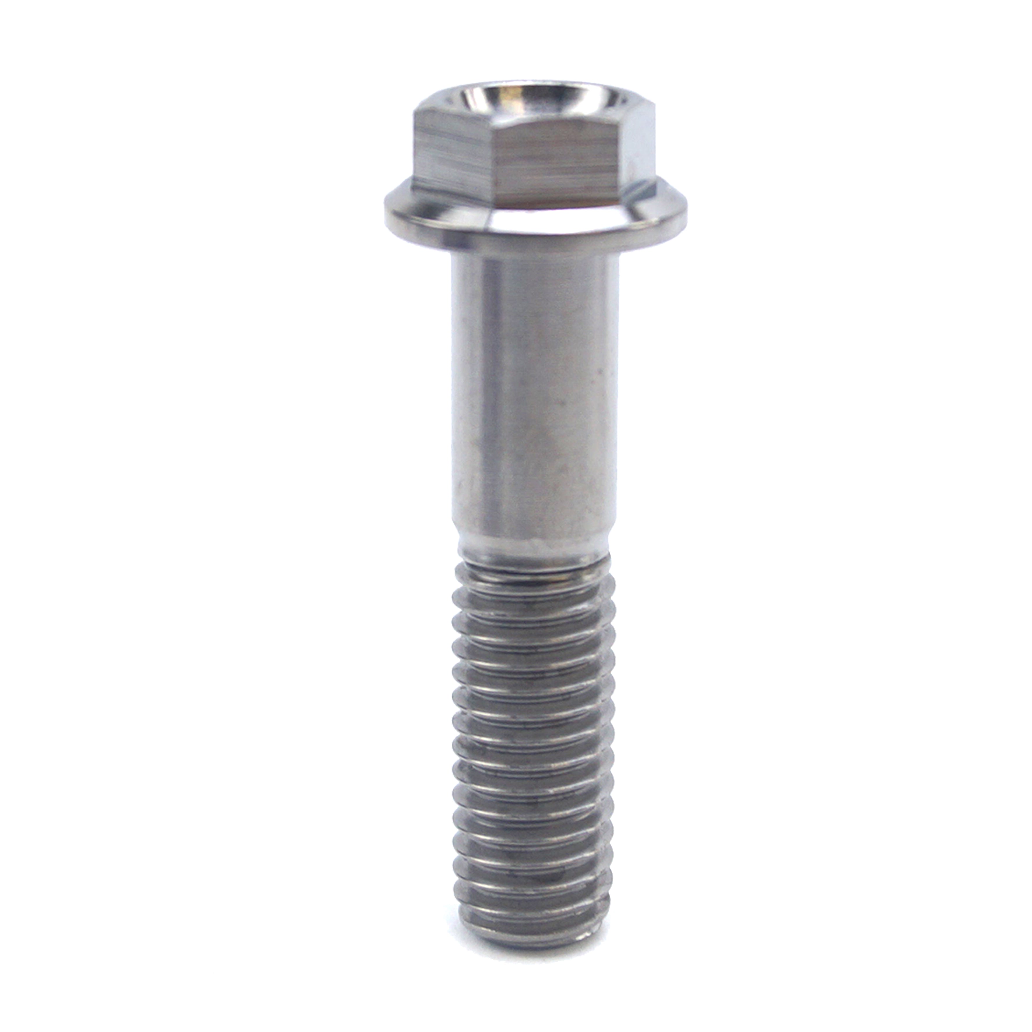 TITANIUM GR5 BOLT M8 x 35mm EACH, FLANGE OD: 14mm / HEX SIZE: 10mm, /