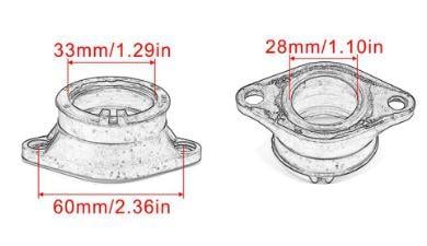 FLANGE INTAKE DR200 DR200SE DR200S TS250 Savage, 13110-42A12 13110-42A01 SUZUKI, Carburetor Interface Adapter Manifold Pipe Clamp