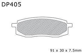BRAKE PADS SINTERED DP BRAKES, DP405 Premium 41-405.H.DP, 39-105