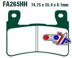 BRAKE PADS SINTERED METAL, EBC FA265HH