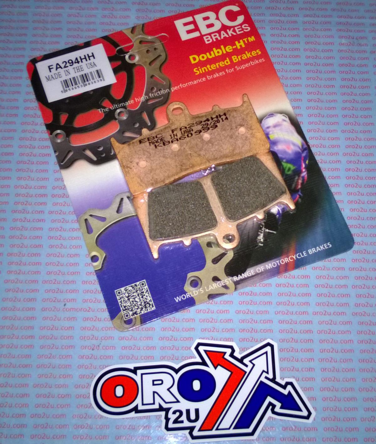 BRAKE PADS SINTERED METAL, EBC FA294HH GOLD