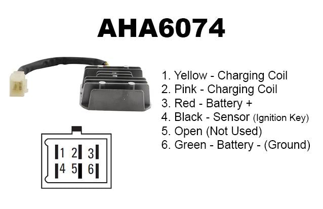 REGULATOR VOLTAGE HONDA, 31600-KBB-901 AHA6074, 31600-KBB-901 / 31600-KR1-761/ 31600-KY7-000