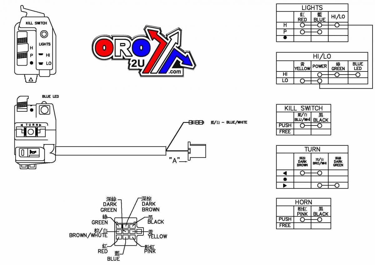 SWITCH LH HANDLEBAR HONDA