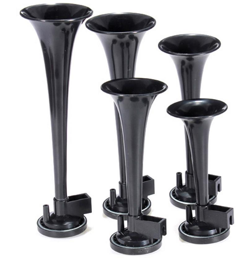 5 Trumpet Music Air Horn 12V 125dB, Universal Car Truck Bike Air Compressor