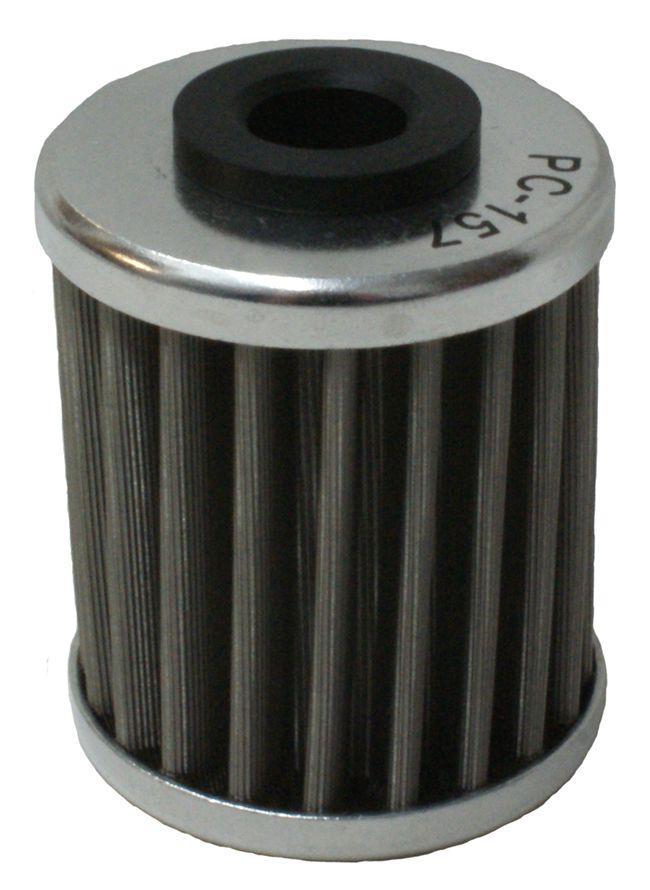 OIL FILTER FLO REUSABLE PC157, PC RACING USA STAINLESS STEEL