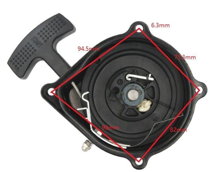 RECOIL PULL START SUZUKI LT 50, STARTER CORD ATV QUAD