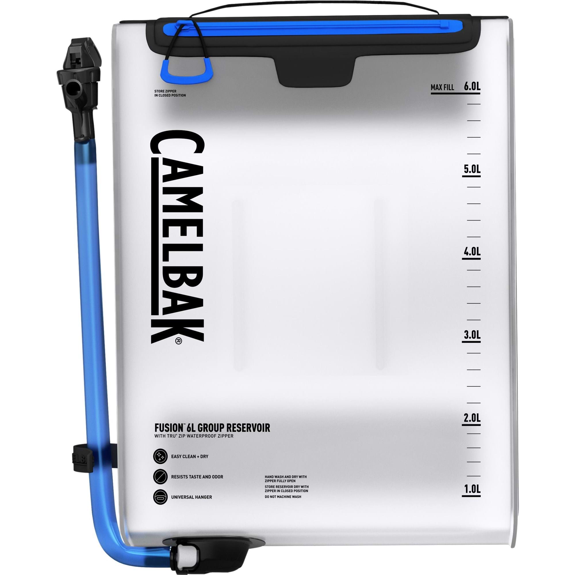 CAMELBAK FUSION 6L GROUP RESERVOIR WITH TRU ZIP WATERPROOF ZIPPER 2022: CLEAR 6L CBFUSION6