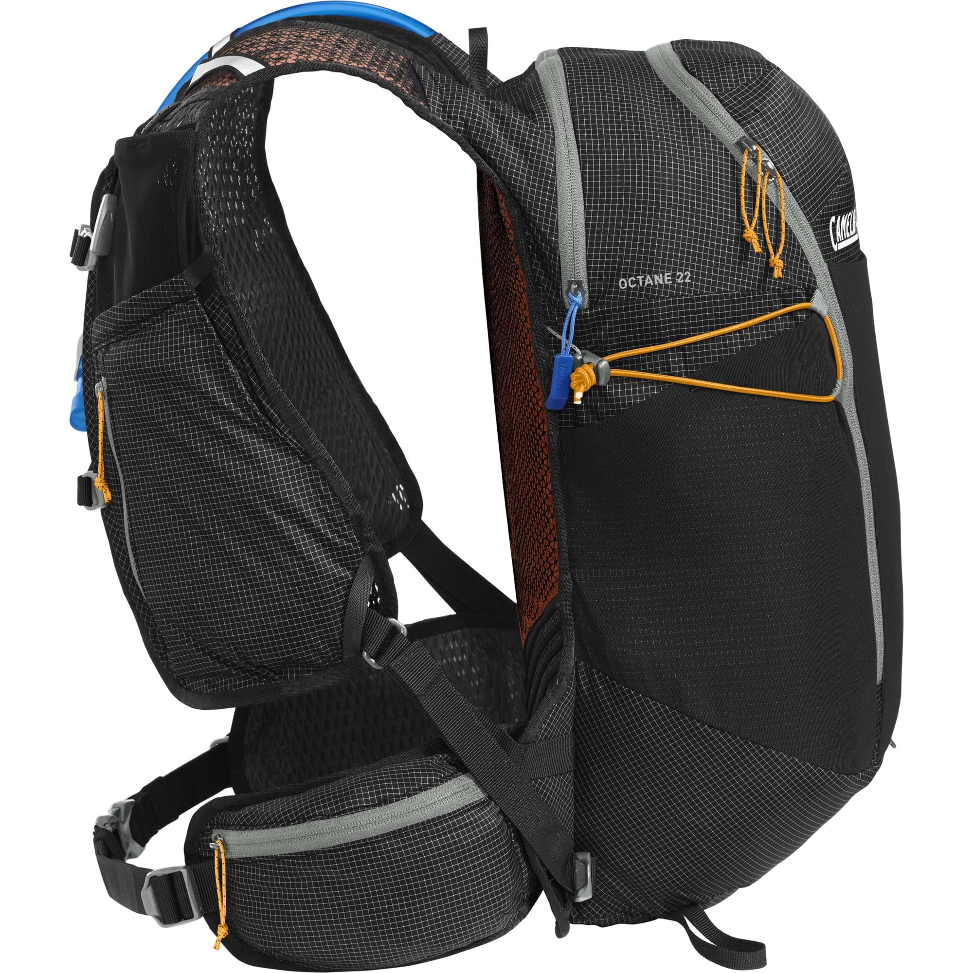 CAMELBAK OCTANE 22 FUSION 2L HYDRATION PACK 2023: BLACK/APRICOT 22L CBOCT22
