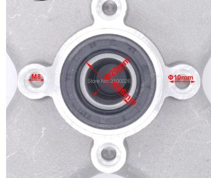 FRONT WHEEL HUB 4X156mm YAMAHA YFM BANSHEE RAPTOR 250 350 3GD-25111-20-00 3GD-25111-01-00
