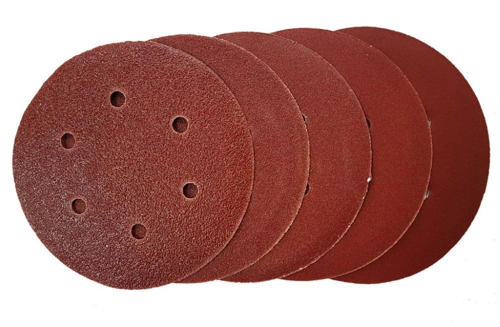 SANDING PADS HOOK AND LOOP 50 PIECES 150mm 40 80 120 180 240 GRIT - TOOLZONE KDPAB164