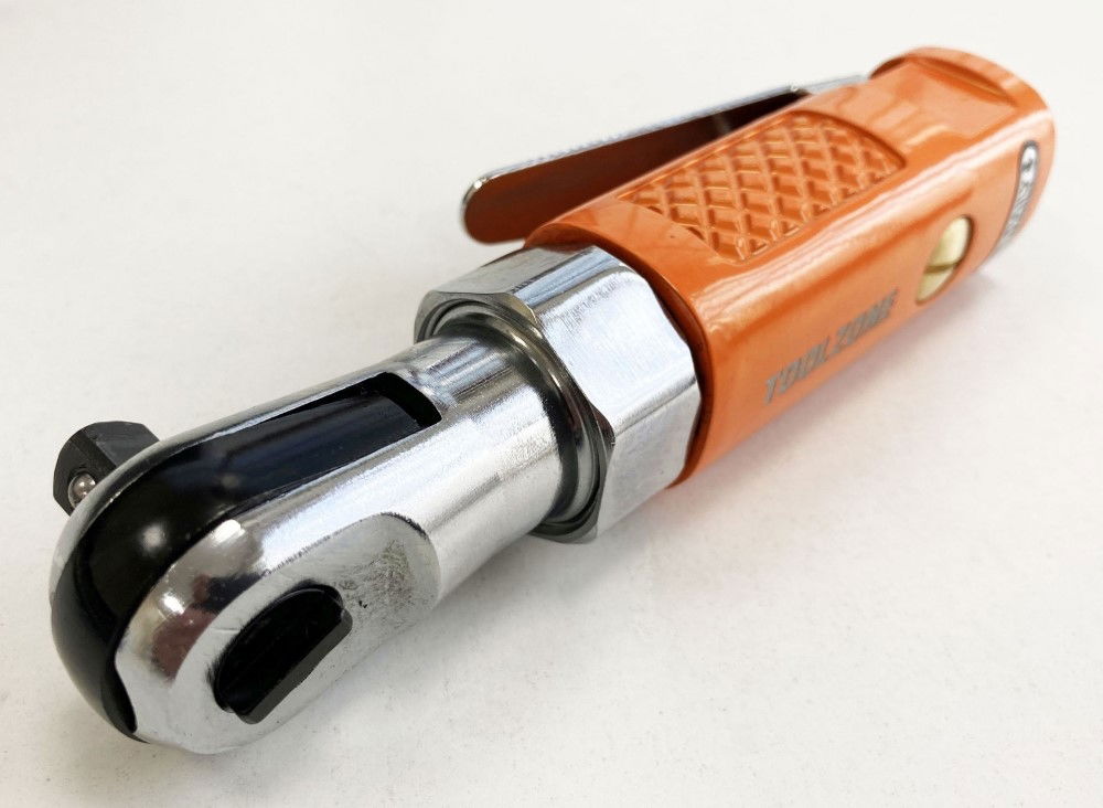 AIR RATCHET STUBBY 3/8 DRIVE ORANGE - TOOLZONE KDPAT002