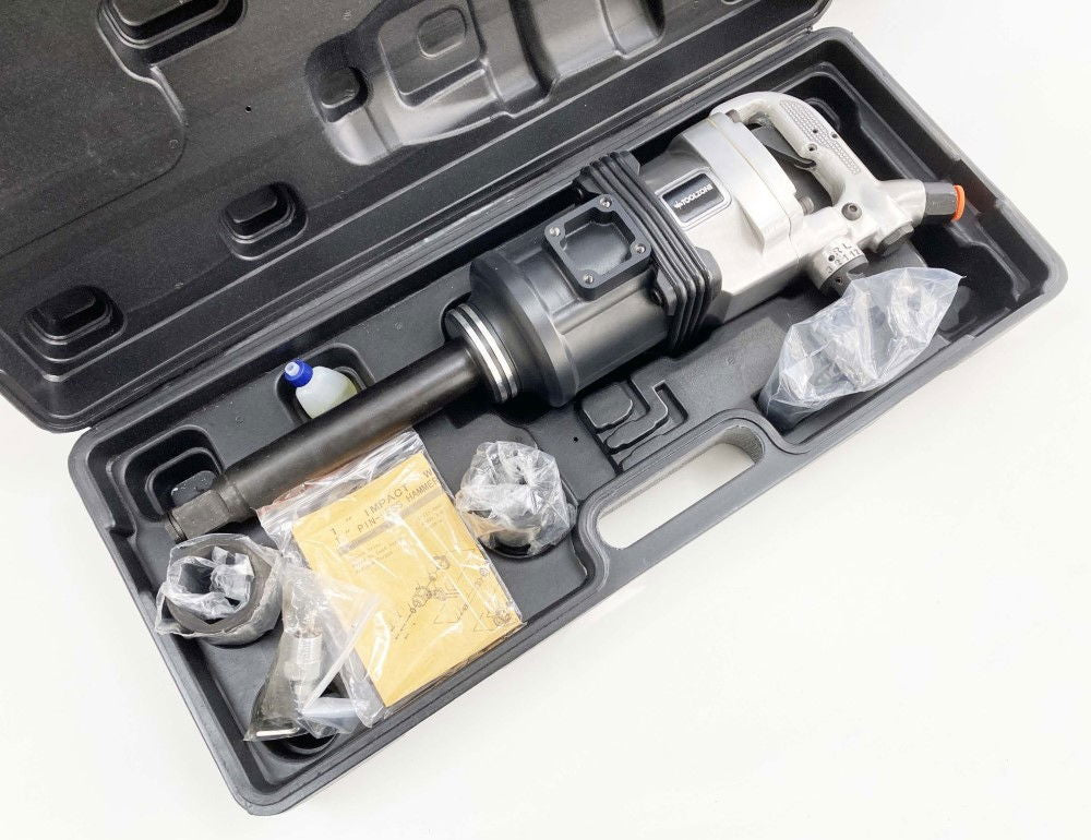 AIR IMPACT WRENCH 1 DRIVE 2200nm WITH 38mm AND 41mm SOCKETS AIR INLET 1/2 - TOOLZONE KDPAT071