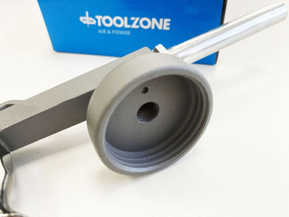 AIR BODY UNDERCOATING GUN CANISTER CAP THREAD m42 TUBE LENGTH 250mm AIR INLET 1/4 bsp - TOOLZONE KDPAT083