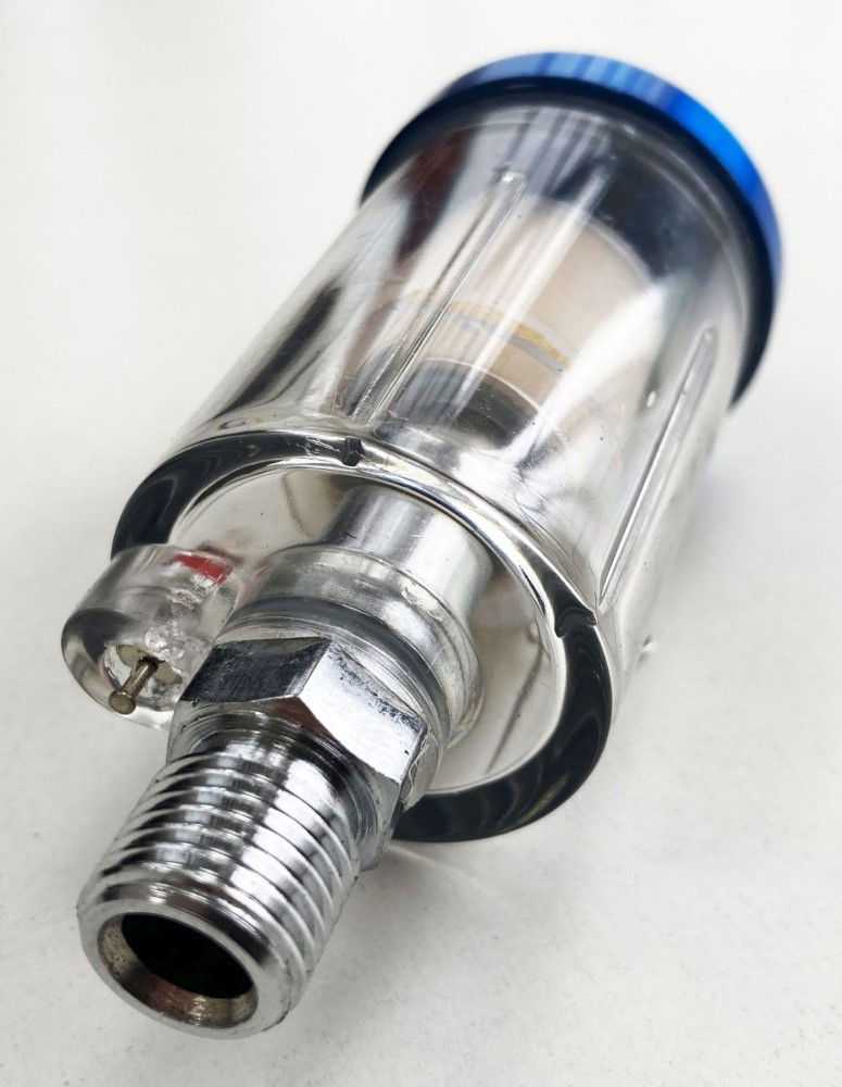 IN LINE MOISTURE TRAP 1/4 bsp INCLUDES CONDENSATION VALVE CLEAR FILTER BOWL - TOOLZONE KDPAT097